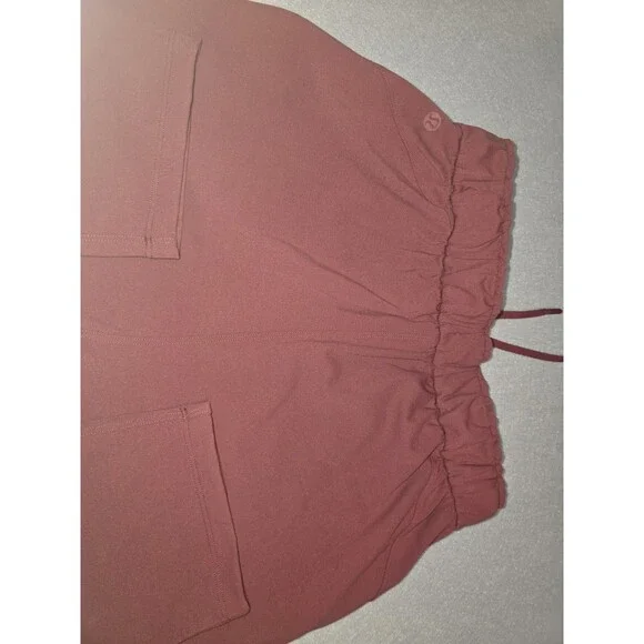 Lululemon On The Fly 7/8 Pants Size 6 Rustic Clay High Rise Drawstring Athleisur - Picture 12 of 12